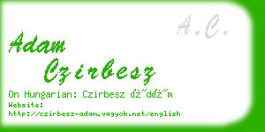 adam czirbesz business card